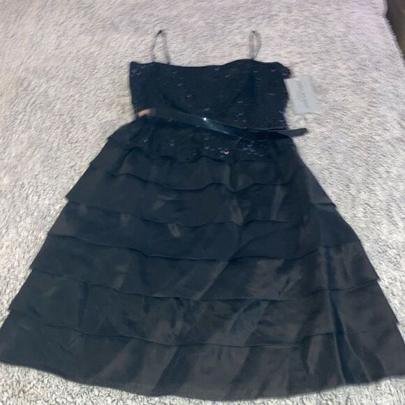 NWT Vtg PAPELL BOUTIQUE EVENING 12 100% Silk Sequins Cocktail Whimsigith Dress - Picture 1 of 11